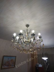 Люстра бронзовая Мелания №8/3 в Новокузнецке отзыв и фото покупателя