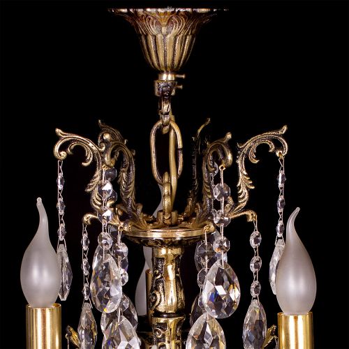 Люстра бронзовая Мелания №9 в Новокузнецке Гусь Хрустальный