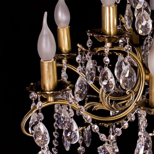 Люстра бронзовая Мелания №9 в Новокузнецке Гусь Хрустальный