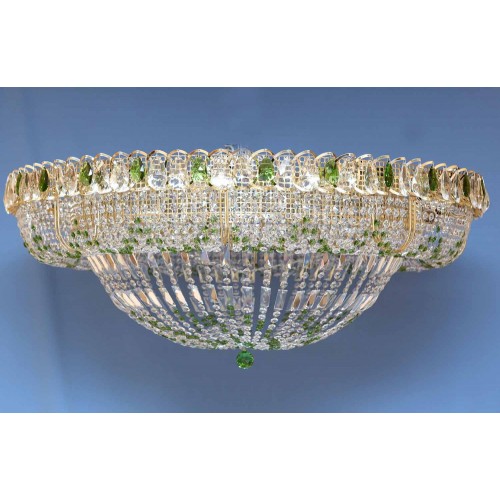 Люстра Кольцо 1000 мм Купол цветная в Новокузнецке Гусь Хрустальный