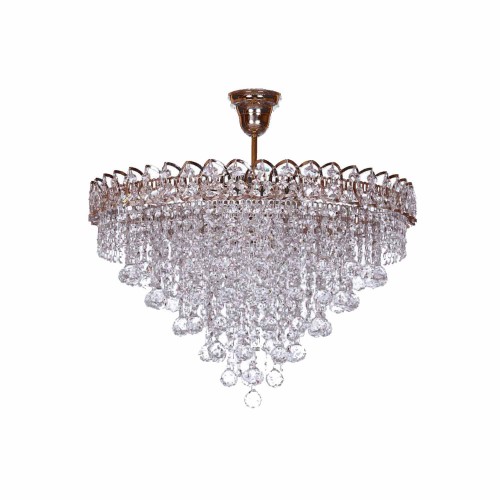 Люстра Капель Лепесток Шар  30мм с подвесом в Новокузнецке Гусь Хрустальный