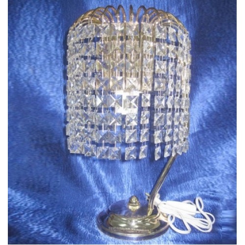 Лампа Настольная Каскад Кубик в Новокузнецке Гусь Хрустальный