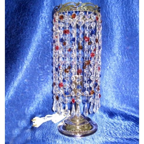 Лампа настольная Анжелика Меланж Карандаш в Новокузнецке Гусь Хрустальный