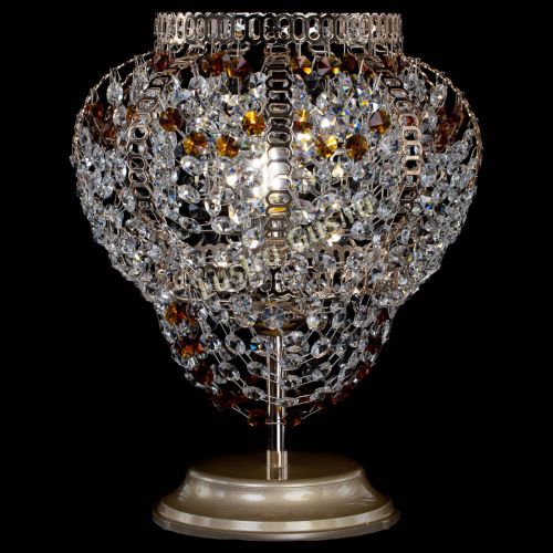 Настольная лампа Альфа №1 чайная в Новокузнецке Гусь Хрустальный