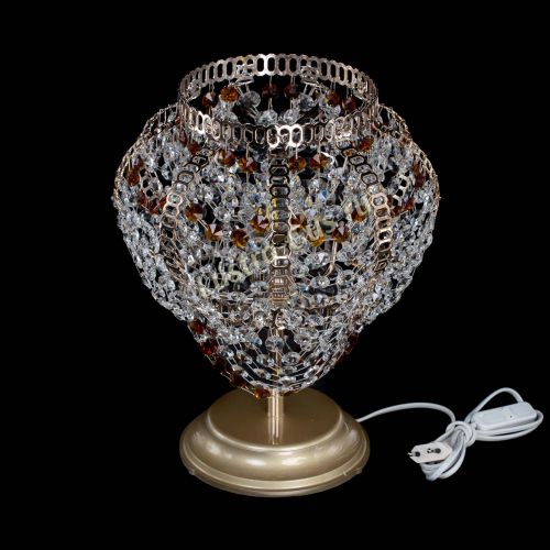 Настольная лампа Альфа №1 чайная в Новокузнецке Гусь Хрустальный