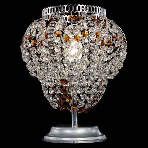 Настольная лампа Альфа №1 чайная в Новокузнецке Гусь Хрустальный