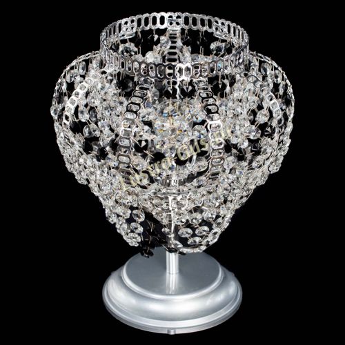 Настольная лампа Альфа №1 черная в Новокузнецке Гусь Хрустальный