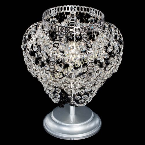 Настольная лампа Альфа №1 черная в Новокузнецке Гусь Хрустальный