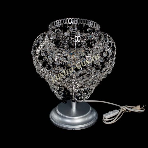 Настольная лампа Альфа №1 черная в Новокузнецке Гусь Хрустальный