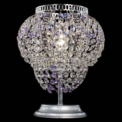 Настольная лампа Альфа №1 фиолетовая в Новокузнецке Гусь Хрустальный