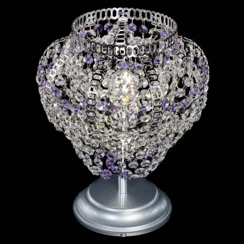 Настольная лампа Альфа №1 фиолетовая в Новокузнецке Гусь Хрустальный