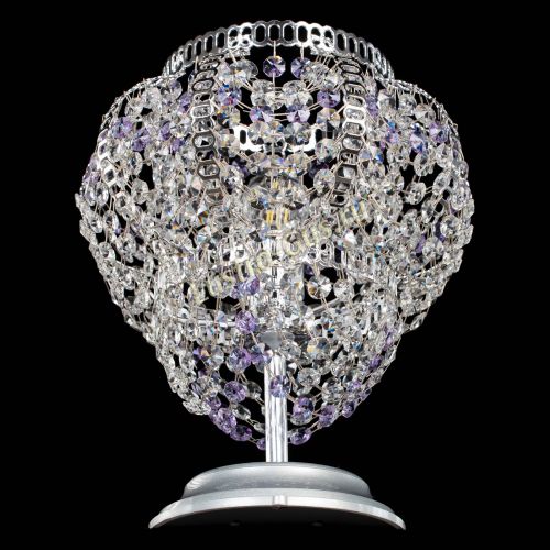 Настольная лампа Альфа №1 фиолетовая в Новокузнецке Гусь Хрустальный