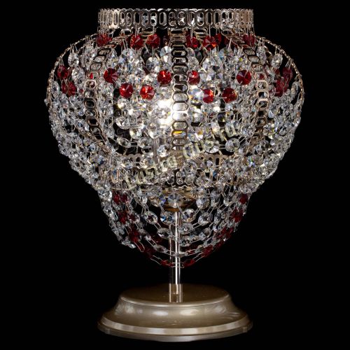 Настольная лампа Альфа №1 красная в Новокузнецке Гусь Хрустальный