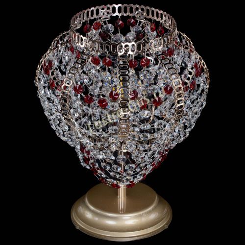 Настольная лампа Альфа №1 красная в Новокузнецке Гусь Хрустальный