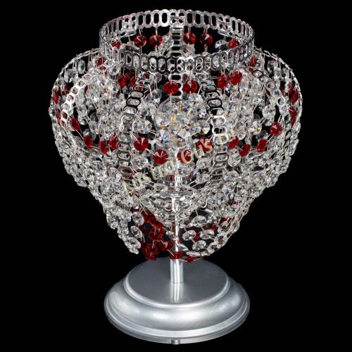 Настольная лампа Альфа №1 красная в Новокузнецке Гусь Хрустальный