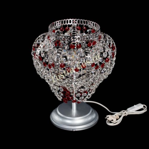 Настольная лампа Альфа №1 красная в Новокузнецке Гусь Хрустальный