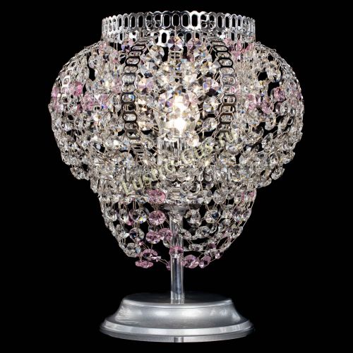 Настольная лампа Альфа №1 розовая в Новокузнецке Гусь Хрустальный