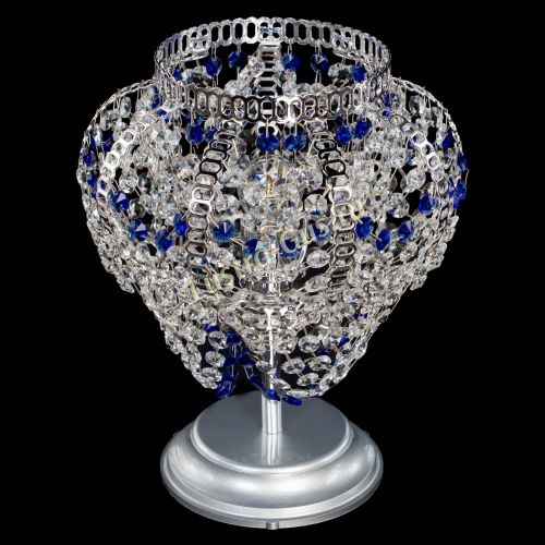 Настольная лампа Альфа №1 синяя в Новокузнецке Гусь Хрустальный