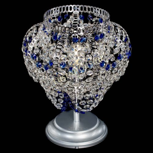 Настольная лампа Альфа №1 синяя в Новокузнецке Гусь Хрустальный