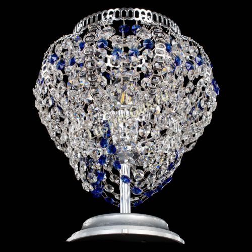 Настольная лампа Альфа №1 синяя в Новокузнецке Гусь Хрустальный