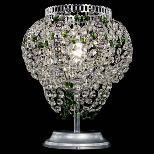 Настольная лампа Альфа №1 зеленая в Новокузнецке Гусь Хрустальный