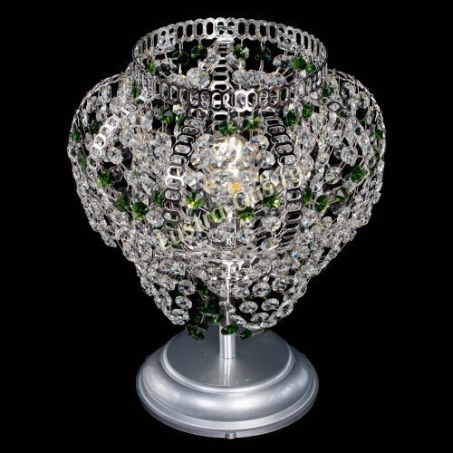 Настольная лампа Альфа №1 зеленая в Новокузнецке Гусь Хрустальный