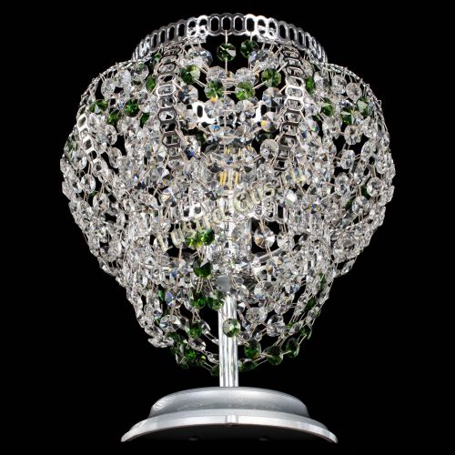 Настольная лампа Альфа №1 зеленая в Новокузнецке Гусь Хрустальный