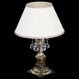 Бронзовая настольная лампа Антик №1 Шар  с абажуром в Новокузнецке