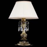 Бронзовая настольная лампа Антик №1 Журавлик с абажуром в Новокузнецке Бронзовая настольная лампа Антик №1 Журавлик с абажуром в Новокузнецке