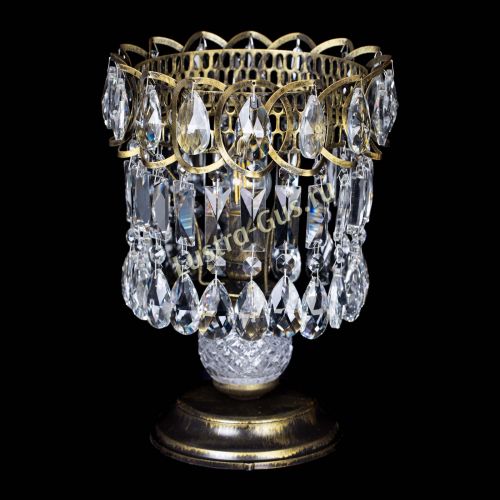 Настольная лампа Астра №1 под бронзу в Новокузнецке Гусь Хрустальный