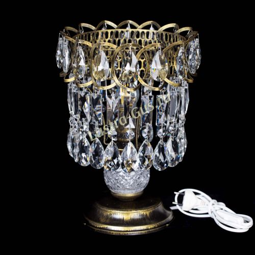 Настольная лампа Астра №1 под бронзу в Новокузнецке Гусь Хрустальный