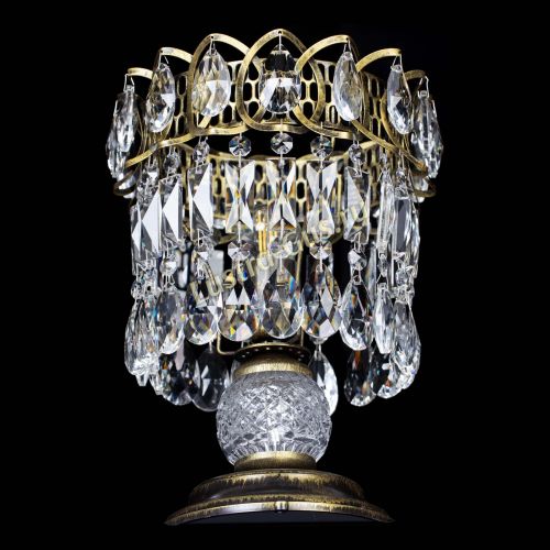 Настольная лампа Астра №1 под бронзу в Новокузнецке Гусь Хрустальный