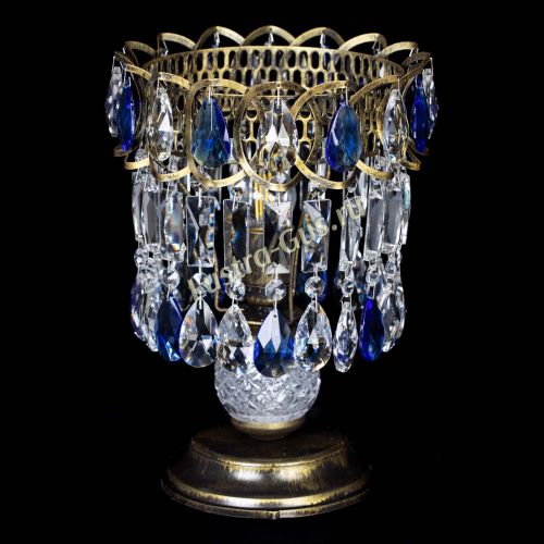 Настольная лампа Астра №1 под бронзу Синяя в Новокузнецке Настольная лампа Астра №1 под бронзу Синяя в Новокузнецке