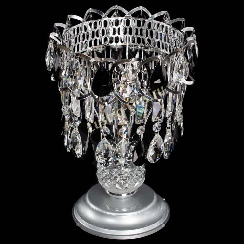 Настольная лампа Астра №1 черная в Новокузнецке Гусь Хрустальный