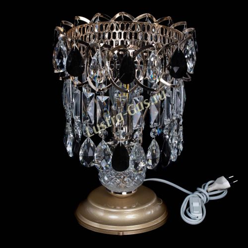 Настольная лампа Астра №1 черная в Новокузнецке Гусь Хрустальный