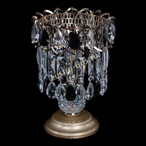 Настольная лампа Астра №1 черная в Новокузнецке Гусь Хрустальный