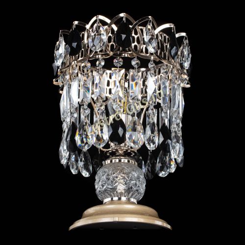 Настольная лампа Астра №1 черная в Новокузнецке Гусь Хрустальный