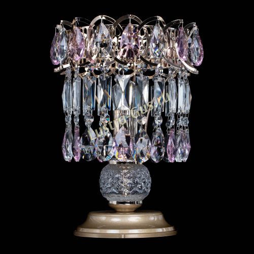 Настольная лампа Астра №1 розовая в Новокузнецке Гусь Хрустальный