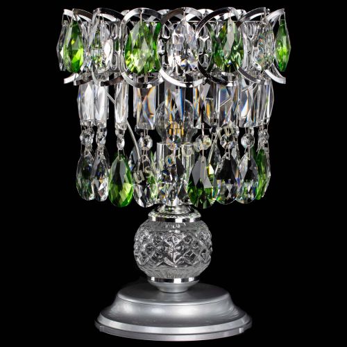 Настольная лампа Астра №1 зеленая в Новокузнецке Гусь Хрустальный