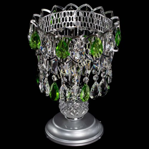 Настольная лампа Астра №1 зеленая в Новокузнецке Гусь Хрустальный