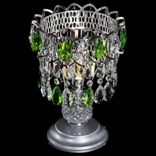 Настольная лампа Астра №1 зеленая в Новокузнецке Гусь Хрустальный
