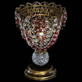 Настольная лампа Астра ажур №1 под бронзу Красная в Новокузнецке