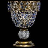 Настольная лампа Астра ажур №1 под бронзу Синяя в Новокузнецке