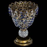 Настольная лампа Астра ажур №1 под бронзу Синяя в Новокузнецке