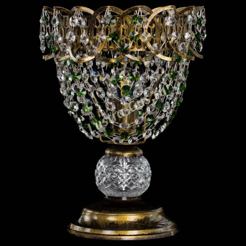 Настольная лампа Астра ажур №1 под бронзу Зеленая в Новокузнецке Настольная лампа Астра ажур №1 под бронзу Зеленая в Новокузнецке