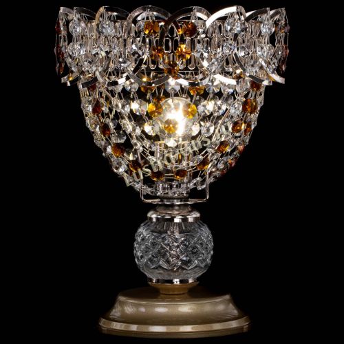 Настольная лампа Астра ажур №1 в Новокузнецке Гусь Хрустальный