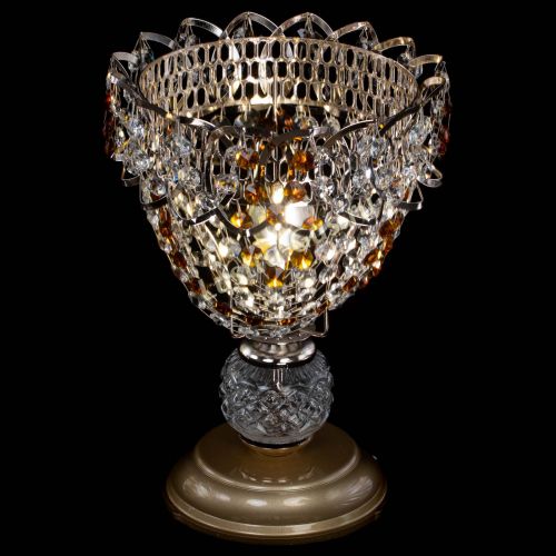 Настольная лампа Астра ажур №1 в Новокузнецке Гусь Хрустальный