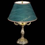 Бронзовая настольная лампа Аврора №3 с абажуром в Новокузнецке