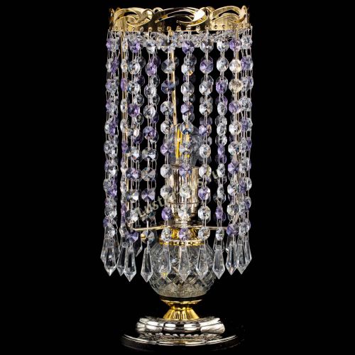 Настольная лампа Диана Карандаш фиолетовая в Новокузнецке Гусь Хрустальный