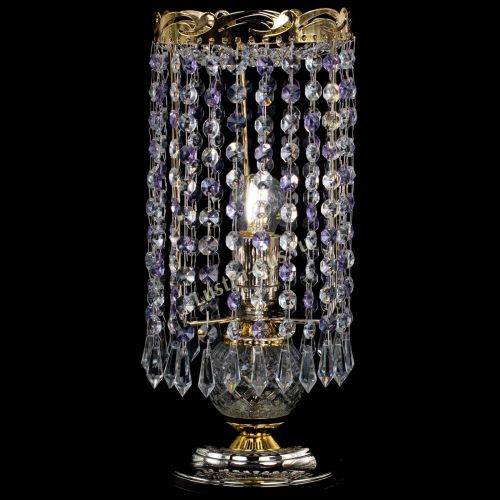 Настольная лампа Диана Карандаш фиолетовая в Новокузнецке Гусь Хрустальный